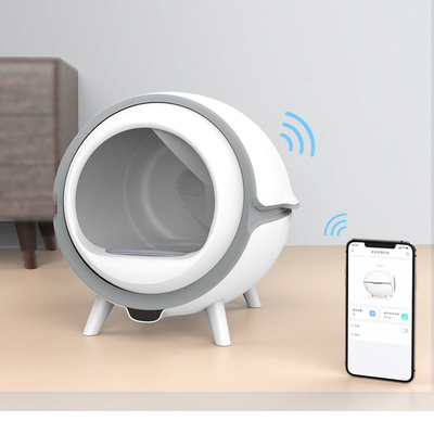 Splash Proof Pedal Channel Cat Toilet Smart Cat Litter Box Deodoran Ekstra Besar
