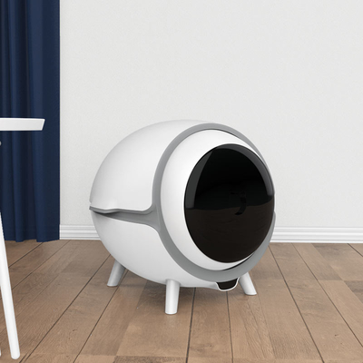 Splash Proof Pedal Channel Cat Toilet Smart Cat Litter Box Deodoran Ekstra Besar