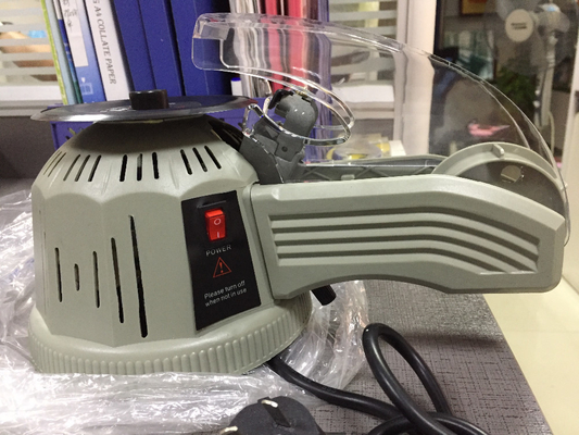 Dispenser Pita Desktop Transparan Padat Plastik Listrik Lebar 3mm Penggunaan Kantor