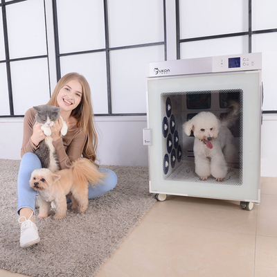 Kotak Pengeringan Hewan Peliharaan Portabel 2700W Ruang Largr, Pengering Kandang CE Untuk Anjing