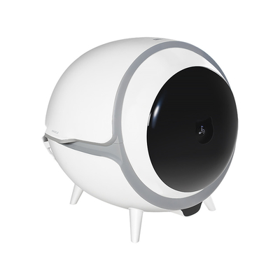 Plastik 6W Electric Cat Litter Box Self Cleaning ODM Berkelanjutan