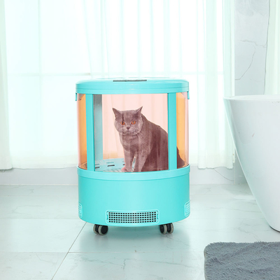 Kotak Pengering Rambut Hewan Peliharaan Plastik 2650W Ruang Besar 64 × 64 × 84cm Untuk Anjing