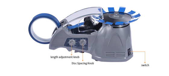 ABS Electric Turntable Tape Dispenser Zcut 10 dengan Fleksibel Removable Roller