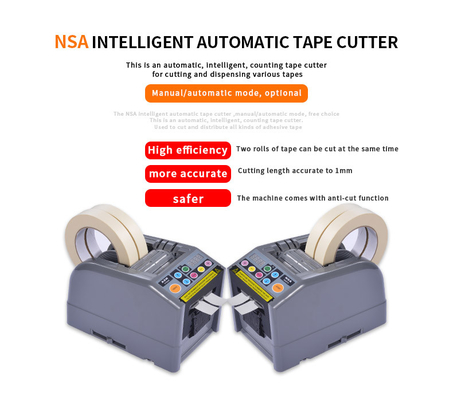 ZCUT-9 Automatic Tape Dispenser Lebar 60mm Tanpa Rol Dengan Pisau Emas