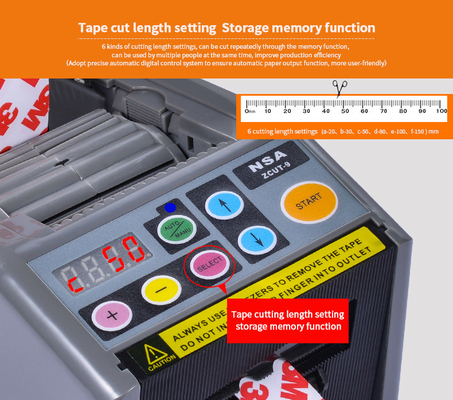 Dispenser Pita Otomatis Listrik 5mm Panjang ZCUT 9 Dispenser Pita